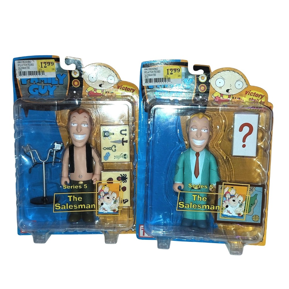 Family Guy Series 5 The Salesman Action Figure Lot of 2 NIB Mezco Vintage 2006